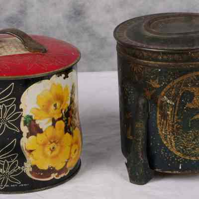 Tin- Tea canisters
