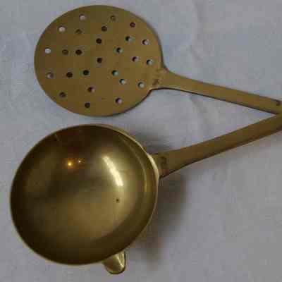 Brass- Spoon and Sieve