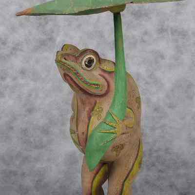 Ornament- Wooden Frog