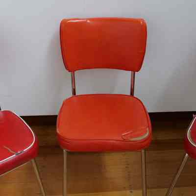 Showing damage to vinyl seats