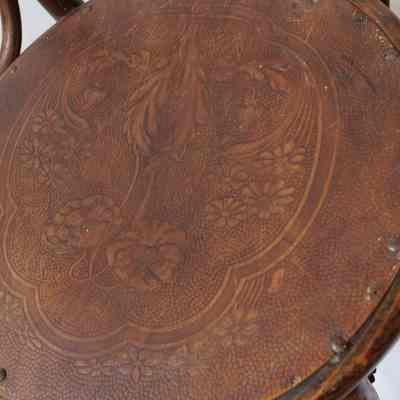Embossed seat of one chair