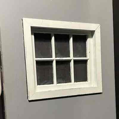 Flat with window #2: Window frame measures 83 cm wide and 70 cm height