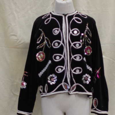 Embellished collarless Jacket