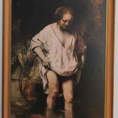 Framed painting