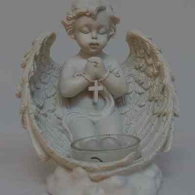 Ornament- Cherub candle holder