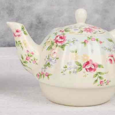 Teapot and cup