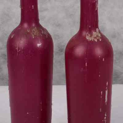 Used as candle holders- covered in candle wax