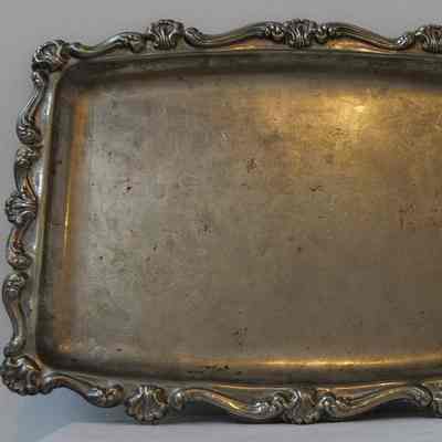 Trays- Silver/ Steel Rectangle