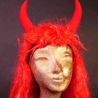 Wig- Medium length with horns