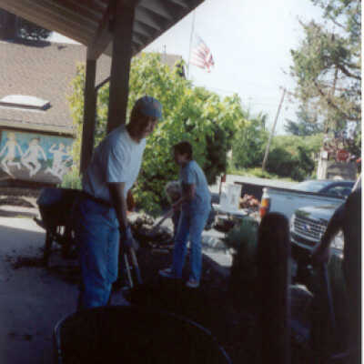Planting Day at Community Center