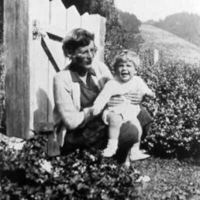Joan Reutinger with her son, Martin