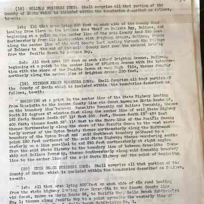 Marin County Ordinance 1935
