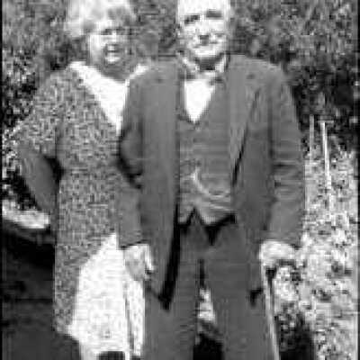 Woman and Man with a Cane