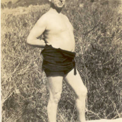 Man Posing on Beach