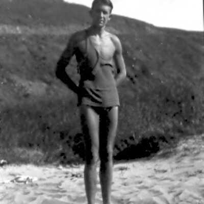Man Posing in Swimsuit