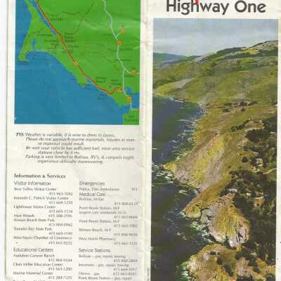 Marin Coast Highway One Brochure