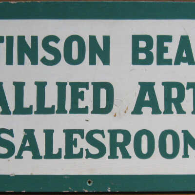 Stinson Beach Allied Arts Sales Room Sign