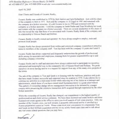 Synopsis of 2011 Oceanic Realty
