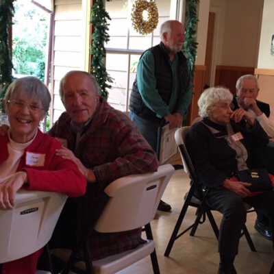 At the Holiday Luncheon with Jane & Don Slack