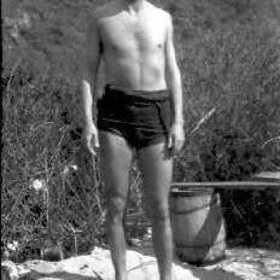 Man Posing in Swimsuit