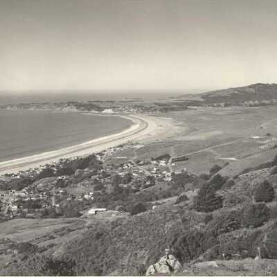 Panoramic view of Bolinas Bay