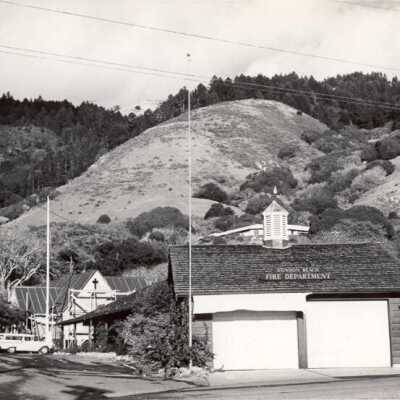 Firehouse, Community Center with church under construction in background