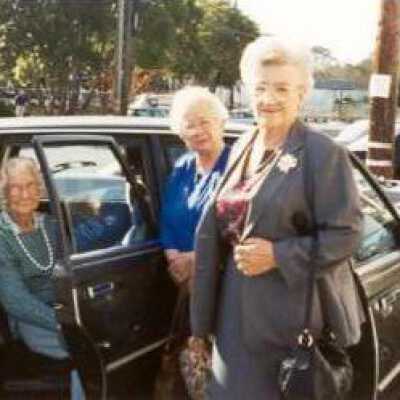 Mildred Sadler and friends