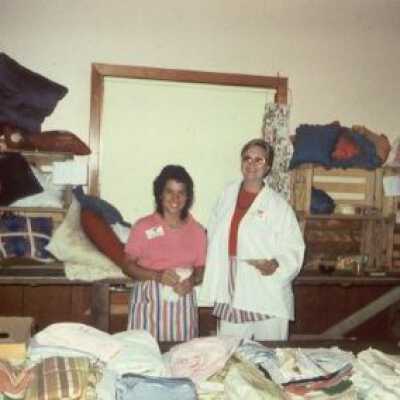 Rummage Sale 1982 Linen Dept.
