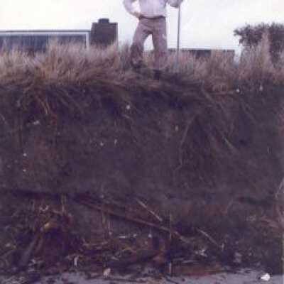 Cliff in front of 292 Seadrift Rd