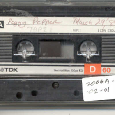 Peggy Pepper Oral History