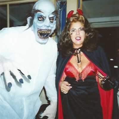 Pema Schwering and her Halloween Friend, 1992