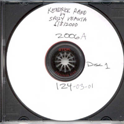 Oral History of Kendrick Rand
