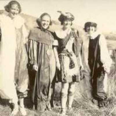Four Costumed Ladies