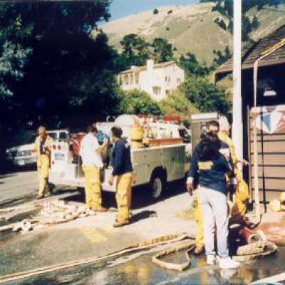 At firehouse Cleaning After