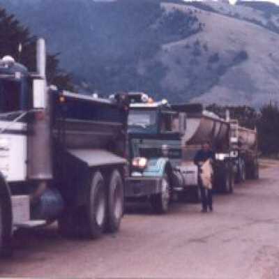 Rocks are brought in