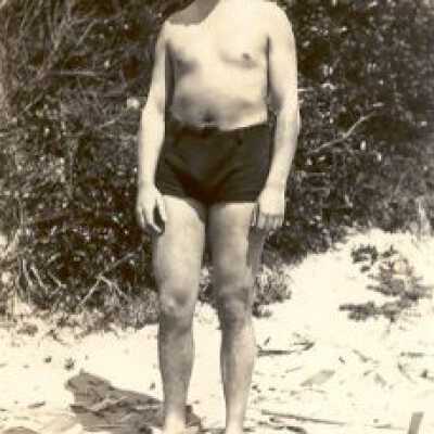 Man Posing on Beach