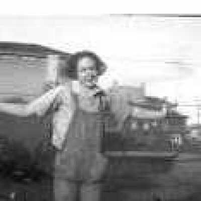 Woman in Overalls