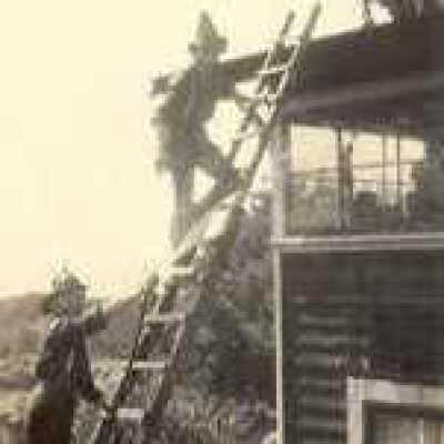 Firemen on Ladder