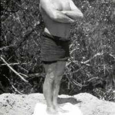 Man Posing on Beach