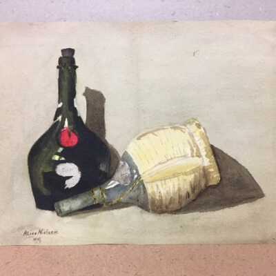 Watercolor of Bottles