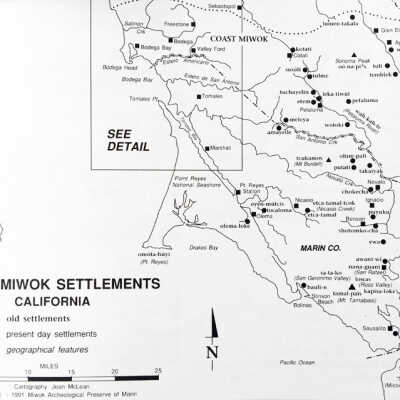 Coastal Miwok Settlements