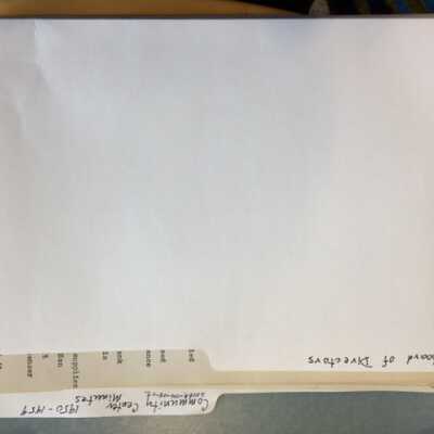 Community Center Minutes 1950-59
