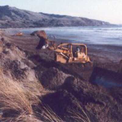 Rocks are put on cloth