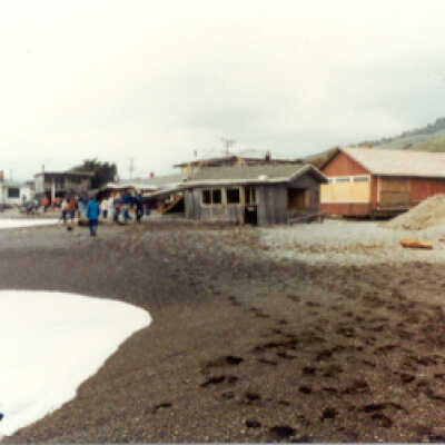 Beach houses after Storm