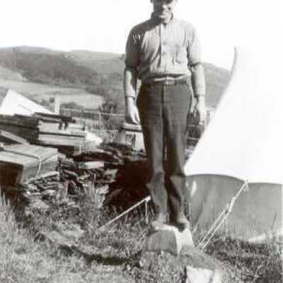 Young man on site