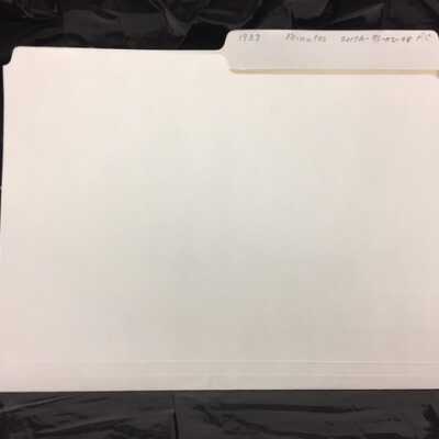 1937 Progressive Club Minutes