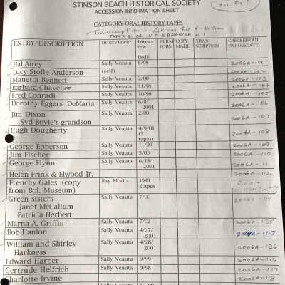 Oral History Index