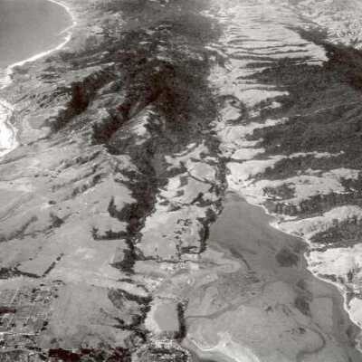 Aerial view of San Andreas Fault