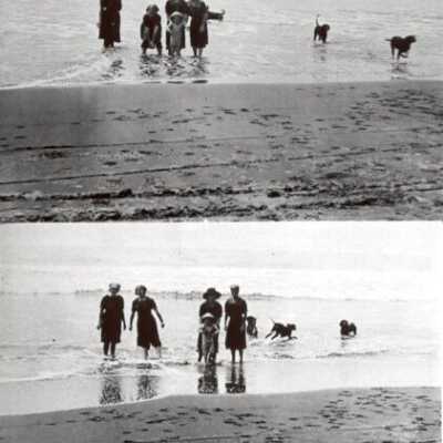 Wet feet at the Beach