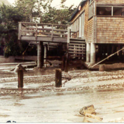 Beach house after Storm